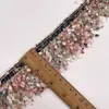 Em estoque borla fita renda DIY feito à mão renda com miçangas acessórios de vestuário material para sapatos casaco chapéu decoração de cabeça flor