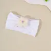 Accesorios Europeos y Americanos Transfronterizos para el Cabello de Niños Flor Jacquard Nylon Diadema Ancha Diadema No Ajustable para Bebés y Niños Pequeños Diadema Protectora para la Fontanela Accesorios para el Cabello