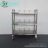 Carrinho Hospitalar Armário de Equipamentos Médicos Aço Inoxidável Cirúrgico Primeiros Socorros Anestesia Carrinho de Entrega de Medicamentos Carrinho de Tratamento Odontológico Oral
