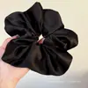 Goma para el pelo de satén estilo coreano, extragrande, nuevo modelo 2025, estilo perezoso con un toque de alta gama, accesorio morado para el pelo
