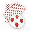 20x 33cm serie de frutas fresa cuero PVC cuero artificial cuero impreso 1Yc25532