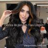 Venda quente transfronteiriça peruca europeia e americana feminina gradiente dourado preto marrom cabelo longo cacheado rede rosa fabricante feminina em estoque