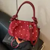 Bolso de Lunares para Mujer 2026 Nuevo Verano Exquisito Bolso de Mano Pequeño para Salir, Textura de Alta Calidad, Bolso de Hombro Cruzado Tipo Dumpling
