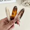 Conjunto Retro de 4 Peças de Pulseiras de Resina, Regras Geométricas, Anéis Lisos, Pulseiras de Resina, Pulseiras Elegantes de Design de Nicho Ins para Mulheres