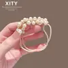 Super Estilo Fada Luxo Leve Pérola Elástico de Cabelo Pulseira Acessório de Cabelo de Uso Duplo Elástico de Cabelo Celebridade da Internet Faixa de Cabelo de Pérola para Mulheres Elástico de Cabelo Faixa de Cabelo