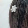 ¡Pasador de la Primera Nieve! Pinza para el pelo de copo de nieve blanco brillante de invierno Pinza de pico de pato Pinza lateral para flequillo Chicas Ins Accesorios para la cabeza lindos