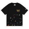 Dropshipping Verano Marca de Moda Europea y Americana Gallery Dept Graffiti Splash High Street Camisetas Casuales Sueltas de Manga Corta para Hombre y Mujer
