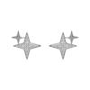 Novos brincos de prata esterlina s925 estrela nicho temperamento simples vento diamante-cravejado brincos Joker online popular tendência feminina atacado
