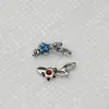Pendientes de Aleación de Titanio F136 Incrustados con Circonio Marquise Hilo Externo Clavos para Hueso de la Oreja Clavos para Labio Joyería para Piercing Corporal de Titanio G23 Cabeza
