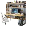 Mesa para Computadora de Escritorio Escritorio para el Hogar Estantería Combinación Integrada Escritorio para Estudiantes Escritorio Pequeño para Apartamento Tablero Perforado Pared