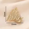 Base de Broche de Aleación Pin Versátil Base de Accesorio de Mariposa Hecho a Mano DIY Pin Versátil Exquisito