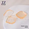 Jinze Pedido Forma Irregular Rombo Botón Trasero Caja de Sombras Caja de Rubor Caja Plástica Vacía Material de Empaque