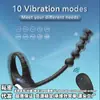 Anillo Vibrador Recargable con Control Remoto Inalámbrico y 10 Frecuencias para Hombres, Producto para Adultos al por Mayor