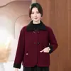 2026 Moda Coreana para Mães Estilosa Primavera Outono Inverno Emagrecedora Valorizadora Chique Novo Estilo Chinês Estilo Nacional Tamanho Plus Versátil Jaqueta