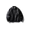 Chaqueta de Cuero PU Estilo Retro Moderno Americano Buttertiger para Hombre, Corte Holgado, Elegante Chaqueta de Motociclista Jk53