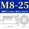 Tornillos Remachables de Agujero Ciego de Acero Inoxidable Piezas de Remache para Chapa Metálica Placa de Presión Agujero Pasante Tornillos Remachables Hexagonales Bsos/Soos-M8