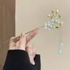 Horquilla de Borlas de Alto Nivel Estilo Antiguo para Mujer, Lujo Accesible Horquilla que se Mueve al Caminar, Estilo Chino Horquilla para Peinado Han Dynasty Cheongsam, Exquisito Adorno para la Cabeza