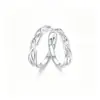 Anillos de Pareja Banda de Möbius, Anillos de Pareja de Nicho Imprescindibles de Verano, Anillos de Pareja Minimalistas Versátiles