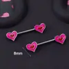 Anillos para Pezones de Acero Inoxidable Más Vendidos Transfronterizos, Anillos para Pezones de Pastel de Helado, Esposas de Rosa, Clavos para Pezones, Comercio Exterior Europeo y Americano