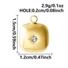 Estilo Ins pingente de estrela de cinco pontas 3D aço inoxidável charm de estrela acessórios simples nicho DIY colar acessórios de joia