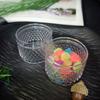 Embalagem de caixa plástica transparente em formato de diamante tridimensional caixa de armazenamento de joias pequenas caixa de armazenamento de objetos pequenos para mesa de festival atacado