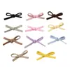 Crema Chica Dulce Linda Color Caramelo Tela Hecho a Mano Anudado DIY Pasador Lateral Clip Lateral Zapatos Calcetines Bolsas Accesorios de Ropa