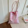 Bolso cruzado floral estilo perezoso, bolso de hombro fresco estilo coreano, bolso versátil de gran capacidad para primavera y verano, bolso ligero para estudiante