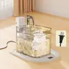 Dispensador de Agua para Gatos, Agua Corriente, No Eléctrico, Temperatura Constante, Recargable, Dispensador de Agua Inalámbrico para Mascotas, Controlado por Sensor, Bebedero Automático de Agua Circulante