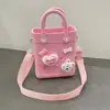 Bolsa Portátil de Eva para Praia com Furos DIY 2024 Nova Venda Quente de E-commerce Transfronteiriço Bolsa Quadrada Pequena Impermeável para Armazenamento