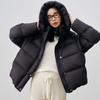 Chamarra de Plumas para Mujer con Capucha de Pluma de Pato Blanca al 90%, Moda de Invierno 2026, Corte Holgado, Estilo Acolchado, Abrigo de Moda