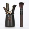 Pinzas para Té de Bambú Accesorios para Juego de Té Japonés Ceremonia del Té Juego de Seis Piezas Pinzas Pinza para Taza de Té Juego de 6 Piezas Cubo Decoración Tela Fábrica