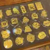 Pegatinas para Teléfono de Lámina de Oro Puro 999 con Diseños y Texto Personalizados, Souvenirs que Traen Riqueza, Regalos de Empresa, Venta al por Mayor