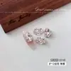 Accesorios de arte para uñas de lujo K9 color rosa rosa con base inferior de diamantes de imitación, bolas de diamantes de imitación tipo cubo de hielo rosa claro brillantes para decoración de uñas