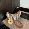 Bolsas Tejidas de Paja Transfronterizas para Mujer 2026 Nuevo Estilo Casual de Vacaciones Bolso Dumpling Relajado Bolso Tejido de Playa de Verano