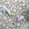 Redanco5D Estampado Ins Celebridad de Internet Pegatinas para Uñas Concha Luz Cola de Pez Medusa Arpa Calcomanías para Uñas Dr1966