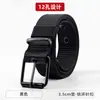 Cinturón de Lona con Hebilla de Pin Porosa Nuevo para Hombre Estilo Coreano Juvenil Estudiante Moda Nylon Duradero Cinturón para Jeans de Entrenamiento Militar