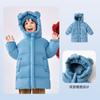 Chaqueta de plumón Doodle para bebé, ligera, cálida, de invierno, para niño, de longitud media y gruesa.