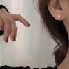 Aretes de alta calidad para mujer, aretes de plata esterlina 2021, aretes de diseño nicho de moda simple y estilo frío