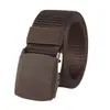 Cinto Tático para Uso Externo para Homens e Mulheres, Cinto de Nylon para Treinamento Militar de Estudantes, Fivela de Plástico, Lona, Sem Metal, Cinto Amigável para Verificação de Segurança