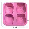 Punto de sabor venta al por mayor 4 tu dial ratón incluso molde de silicona para pastel molde de jabón hecho a mano DIY