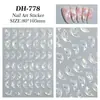 Adesivos de Unha Borboleta Líquida Transfronteiriços, Versáteis e Exquisitos Adesivos de Unha DIY Borboleta Oca Dh778