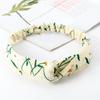Accesorios para el Cabello Estilo Japonés y Coreano Diadema Cruzada Ancha con Estampado de Lunares Vintage Diadema de Cinta Dulce y Sencilla