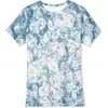 Atacado Europeu e Americano Transfronteiriço Mais Vendido Impressão Digital 3D Cubo de Gelo Frio Efeito Tridimensional Camiseta Casual de Manga Curta de Verão para Crianças