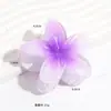 Clip para el Cabello de Plumeria Nuevo y Colorido Dopamina Transfronterizo Elegante Flor en la Parte Posterior de la Cabeza Pinza de Tiburón Clip para el Cabello
