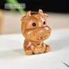 Sândalo Verde Esculpido Doze Signos Zodiacais Pingente de Boi Fofo Boi da Sorte DIY Corrente de Celular Acessórios de Chaveiro para Homens e Mulheres