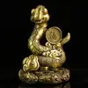 Adornos del Zodiaco de Latón Rata, Buey, Tigre, Conejo, Dragón, Serpiente, Caballo, Cabra, Mono, Gallo, Perro, Cerdo de Latón Puro, Oficina en Casa