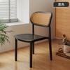 Silla de Plástico Hogar Engrosada Mesa de Comedor Silla de Comedor Cómoda Sedentaria Comercial Ratán Taburete Simple Respaldo Silla de Ratán