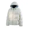 Jaqueta Masculina de Algodão Jack's com Forro Colorido Melange, Jaqueta Puffer com Capuz para Homens e Mulheres, Casaco de Inverno Quente Estilo Americano