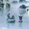 Rocalla artificial en miniatura estilo chino y lámpara de piedra para micropaísajes, jardinería, bonsái, decoraciones DIY y adornos pequeños para terrarios en miniatura