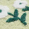 Alfombra de baño simple flocada, alfombra de cabecera de cachemir sintético, felpudo para el suelo del hogar, felpudo resistente a la suciedad para la entrada, felpudo para el recibidor del hogar